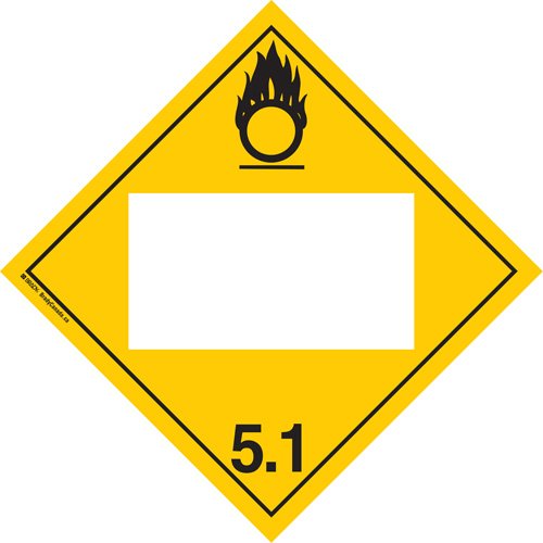 SS796-Oxidizer TDG Placard