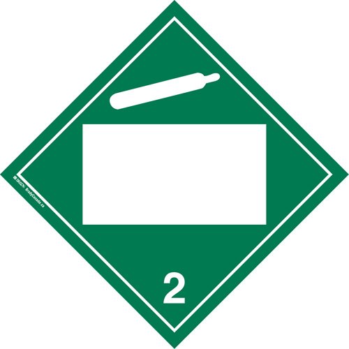 SS807-Non-Toxic Gas TDG Placard