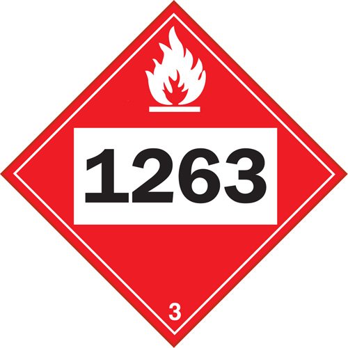 SS830-1263 Paint Flammable Liquid TDG Placard