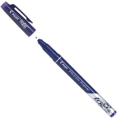 Marker-Frixion Fineliner, Erasable, Purple,12/pk