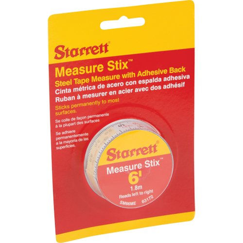 TBD723-Measure Stix™ Steel Measuring Tape with Adhesive Backing