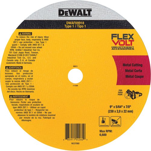 TCU080-FlexVolt® Metal Cut-Off Wheel