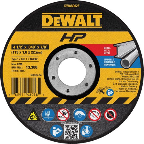 TCU081-HP™ Metal Cut-Off Wheel