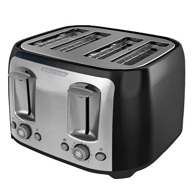 Toaster-4 Slice Black + Decker, Black/Silver