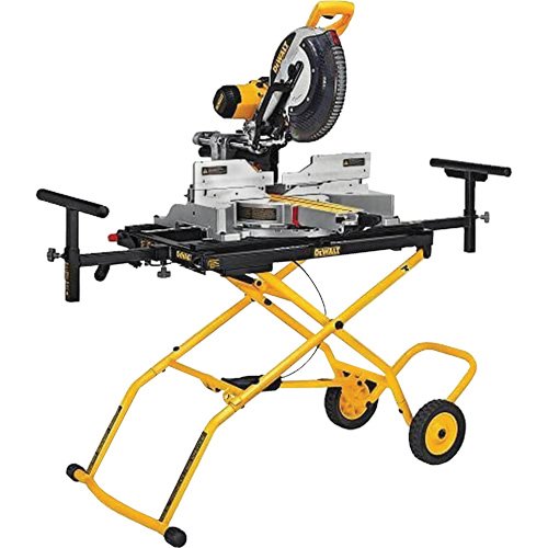 UAL184-Double Bevel Sliding Compound Mitre Saw with Heavy-Duty Rolling Stand