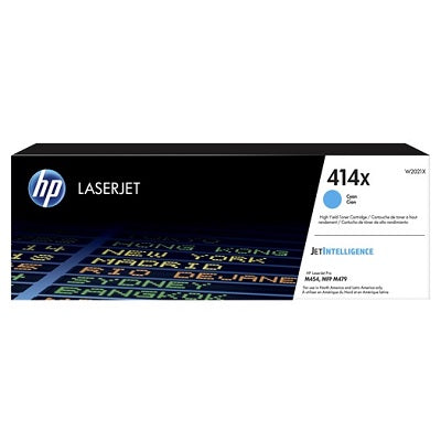 Laser Toner-Hp #414X Cyan High Yield