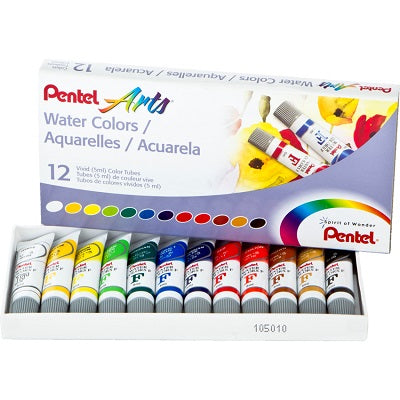 Paint-Watercolour Pentel 5Ml. 12/Set