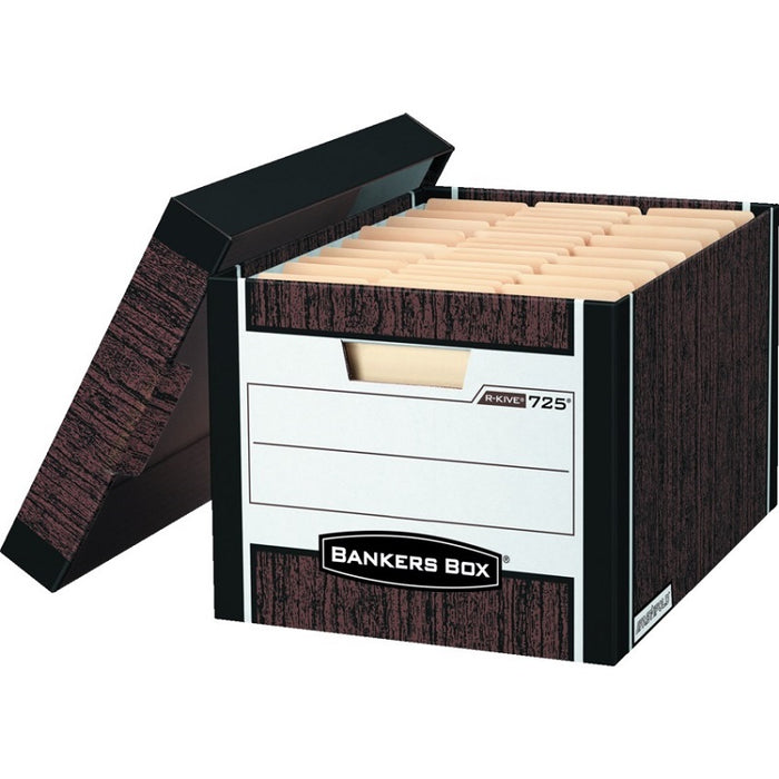 File Box-R Kive, Letter/Legal Woodgrain 12/Carton