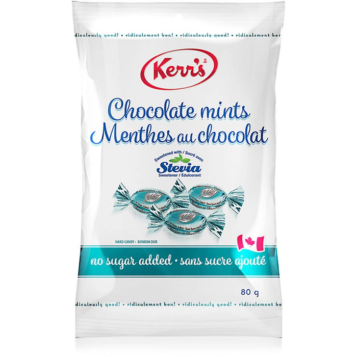 Candy-Kerr'S No Sugar W/ Stevia, Chocolate Mints 80G.