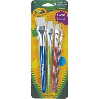Paint Brush-Crayola 4 Flat, Assorted