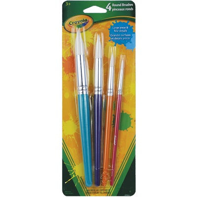 Paint Brush-Crayola 4 Round, Assorted