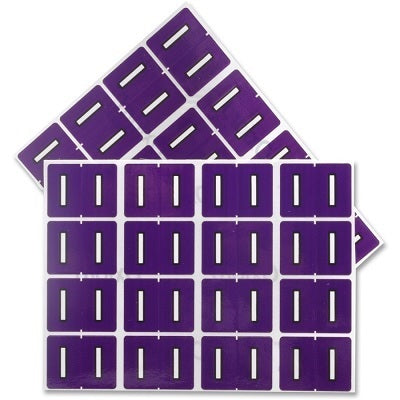 Datafile Pendaflex Compatible End Tab Alphabetic Labels -"I" Purple, 240 Labels/pk (I-Purple)