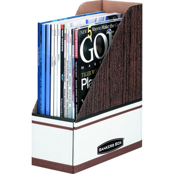 File-Magazine, Letter,  Woodgrain/White