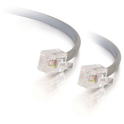 Telephone Cord-Cables To Go, Wall To Phone 25' Silver