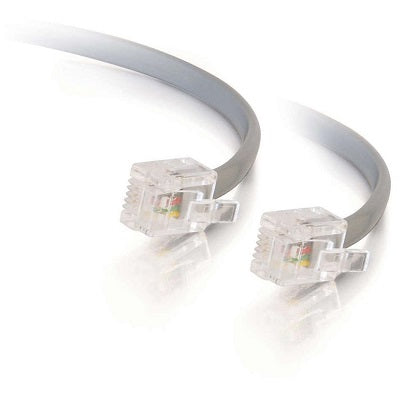 Telephone Cord-Cables To Go, Wall To Phone 14', Silver