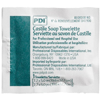 Hand Cleaning Towelette-Castile Soap 100/Bx