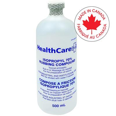 Rubbing  Alcohol-Heathcare Plus, Isopropyl 70% 500Ml.