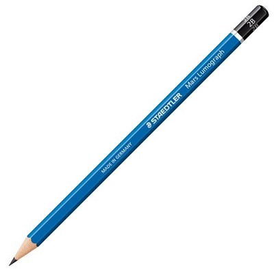 Pencils-Drawing Mars Lumograph, 2B 6/Bx