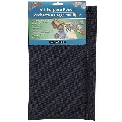 Pouch-Deposit Bag, Zip, 12" X 17-1/2" Nylon