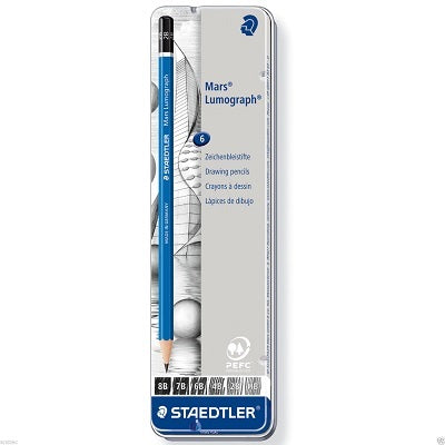 Pencils-Drawing Mars Lumograph Set Of 6 Degrees