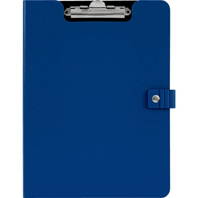Padfolio-Ribbed Texture With Clip, 9-1/4" X 12-1/2", Blue