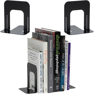 Bookends-Metal, 5" Non-Skid, Black