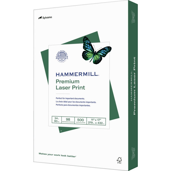 Paper-Hammermill Premium Laser 11 X 17 24Lb. 98Bright