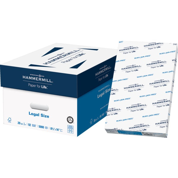 Paper-Hammermill Copy, Legal 20Lb. 92 Bright