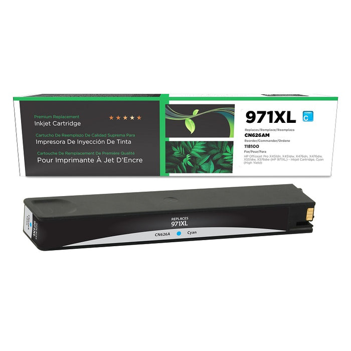 Inkjet Cartridge-Hp #971Xl Ch626Am Compatible Cyan