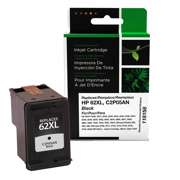 Inkjet Cartridge-Hp #62Xl C2P05 Compatible Black