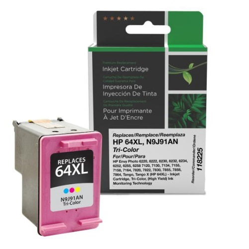 Inkjet Cartridge-Hp #64Xl N9J91 Compatible Tri-Colour