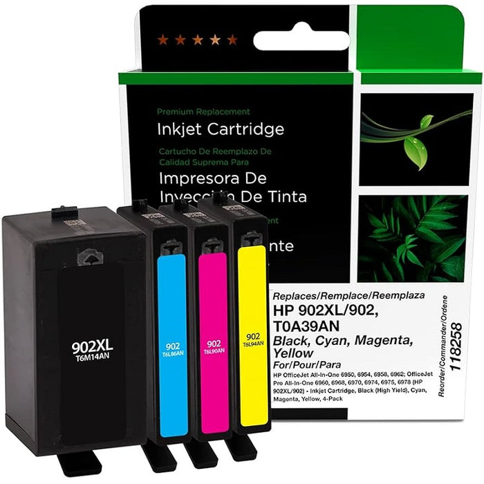 Inkjet Cartridge-Hp #902Xl/902 Compatible Combo Pack
