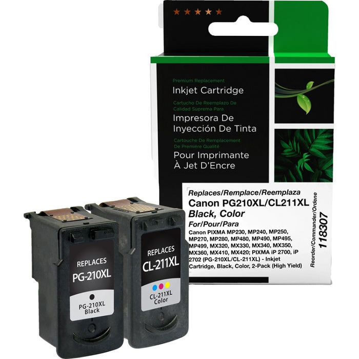 Inkjet Cartridge-Canon #210Xl/211Xl 2973B019 Compat Combo Pk