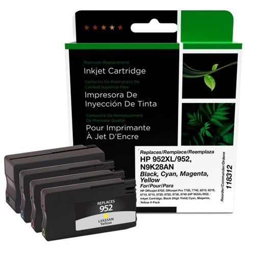 Inkjet Cartridge-Hp #952Xl/952 Compatible Combo Pack