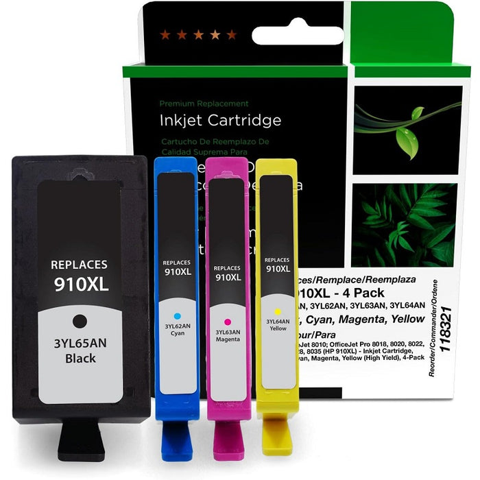 Inkjet Cartridge-Hp #910Xl Compatible Combo Pack