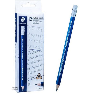 Pencils-Triangular, My First Norica 4Mm Jumbo Hb, 12/Box
