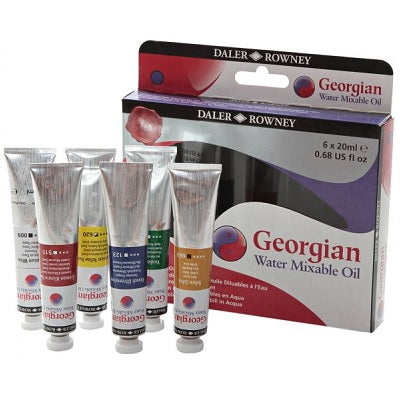Paint-Oil, Georgian Water Mixable, 6 Colours, 20Ml.Tubes