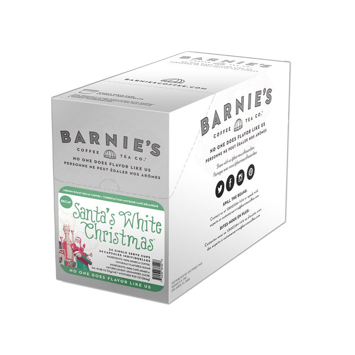 Coffee-K Cup Barnie'S Decaf Santas White Christmas Med Roast