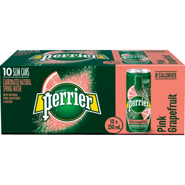 Water-Perrier Spring Grapefruit 250Ml 10/Ct