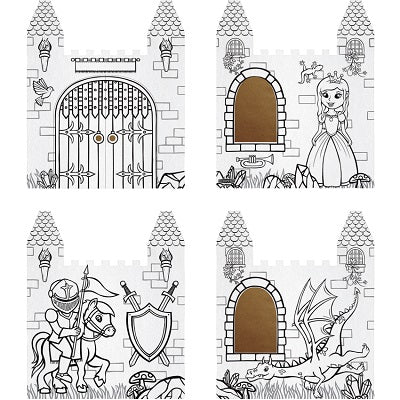 Playhouse-Bankers Box, Colour In, Castle Playhouse
