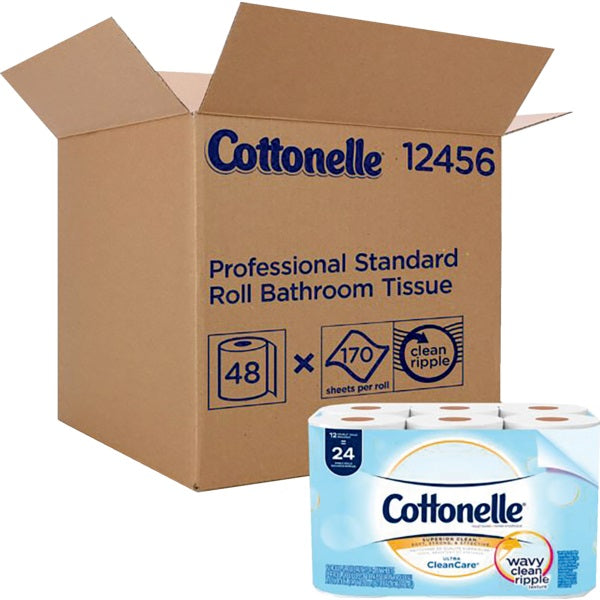 Toilet Paper-Cottonelle Ultra Soft 1-Ply 165Sheet 12/Pk 4/Ct