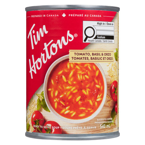 Tim Hortons Canned Soup Tomato Basil Orzo 540 ml