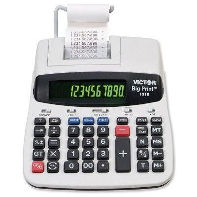 Calculator-Printing Ac 10/12 Digit Big Print, 6Lps