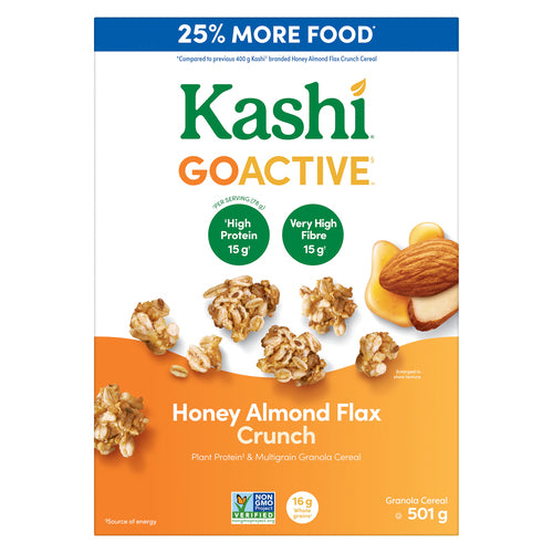 Kashi GoActive Granola Cereal Honey Almond Flax Crunch 501 g