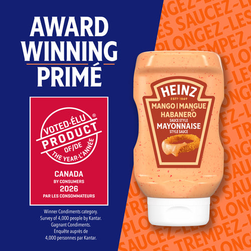 Heinz Mayonnaise Style Sauce Mango Habanero 340 ml