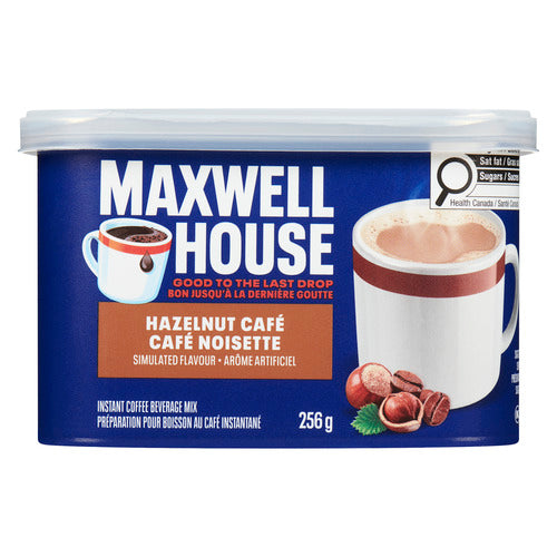 Maxwell House International Instant Coffee Beverage Mix Hazelnut Café 256 g