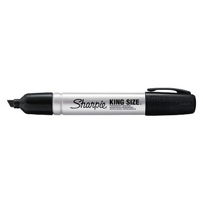 Marker-Permanent, Sharpie King Size, Chisel Tip, Black