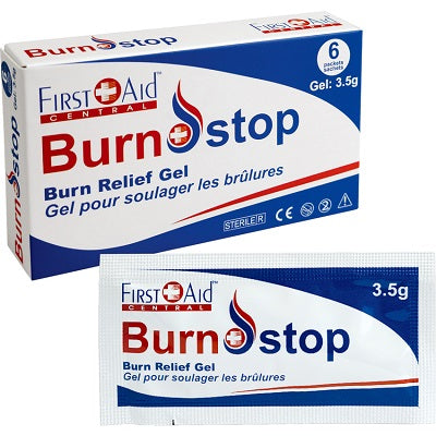 Burn Gel Pack-First Aid Central Burnstop 3.5G, 6/Pk