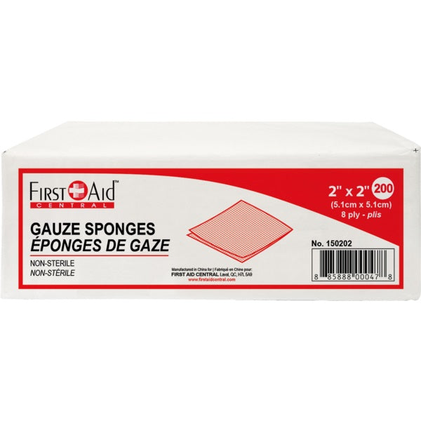 Gauze Sponges-2" X 2" Non-Sterile