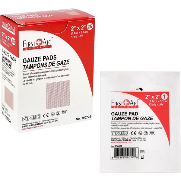 Gauze Pads-2" X 2" Sterile 25/Pk